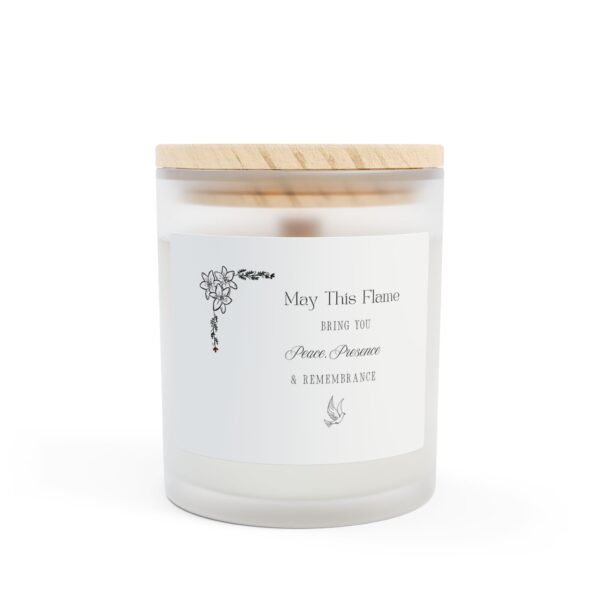 Frosted Glass Grief Candle - Sympathy Gift